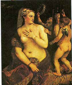 Венера с зеркалом / худ. В. Тициан