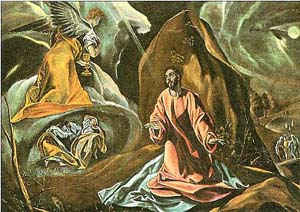 Моление о чаше (фрагмент картины [Христос на Масличной горе]) / худ. Эль Греко